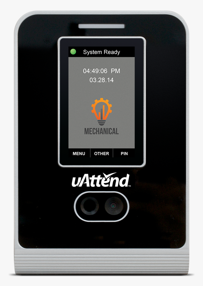 Uattend Mn2000 Facial Recognition, Badge & Pin Code - Face Recognition Time Clock Uattend, HD Png Download, Free Download