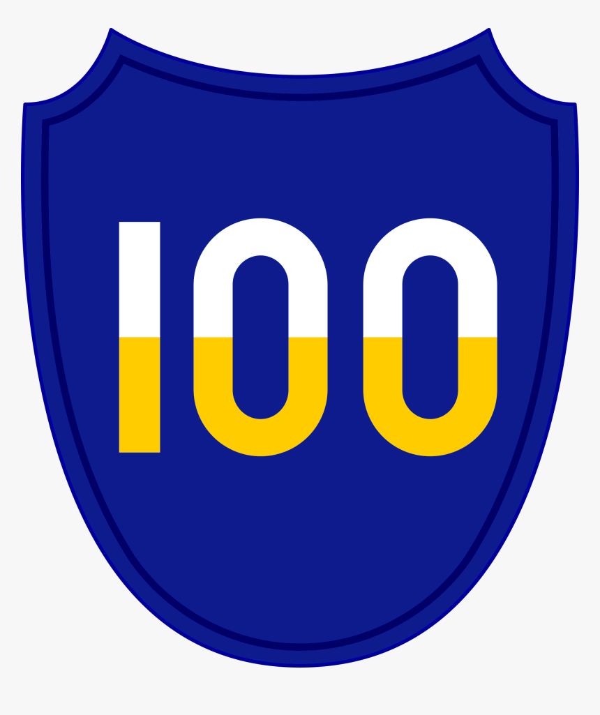 100th Infantry Division Shoulder Sleeve Insignia Worn - Emblem, HD Png Download, Free Download