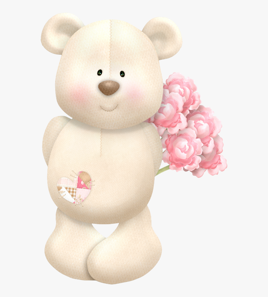 Download Urso Com Flor Png Clipart Clip Art - Urso Com Flor Png, Transparent Png, Free Download