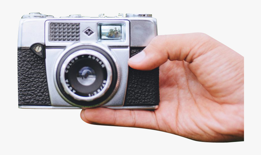 Agfa Vintage Camera In Hand - Camera, HD Png Download, Free Download