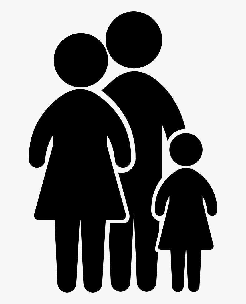 Family Group Of Three - Transparent Background Family Icon, HD Png Download, Free Download