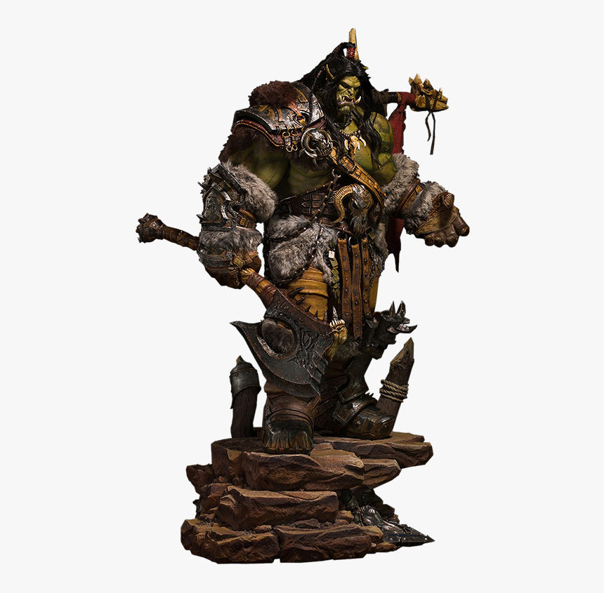 Grom Hellscream Statue, HD Png Download, Free Download