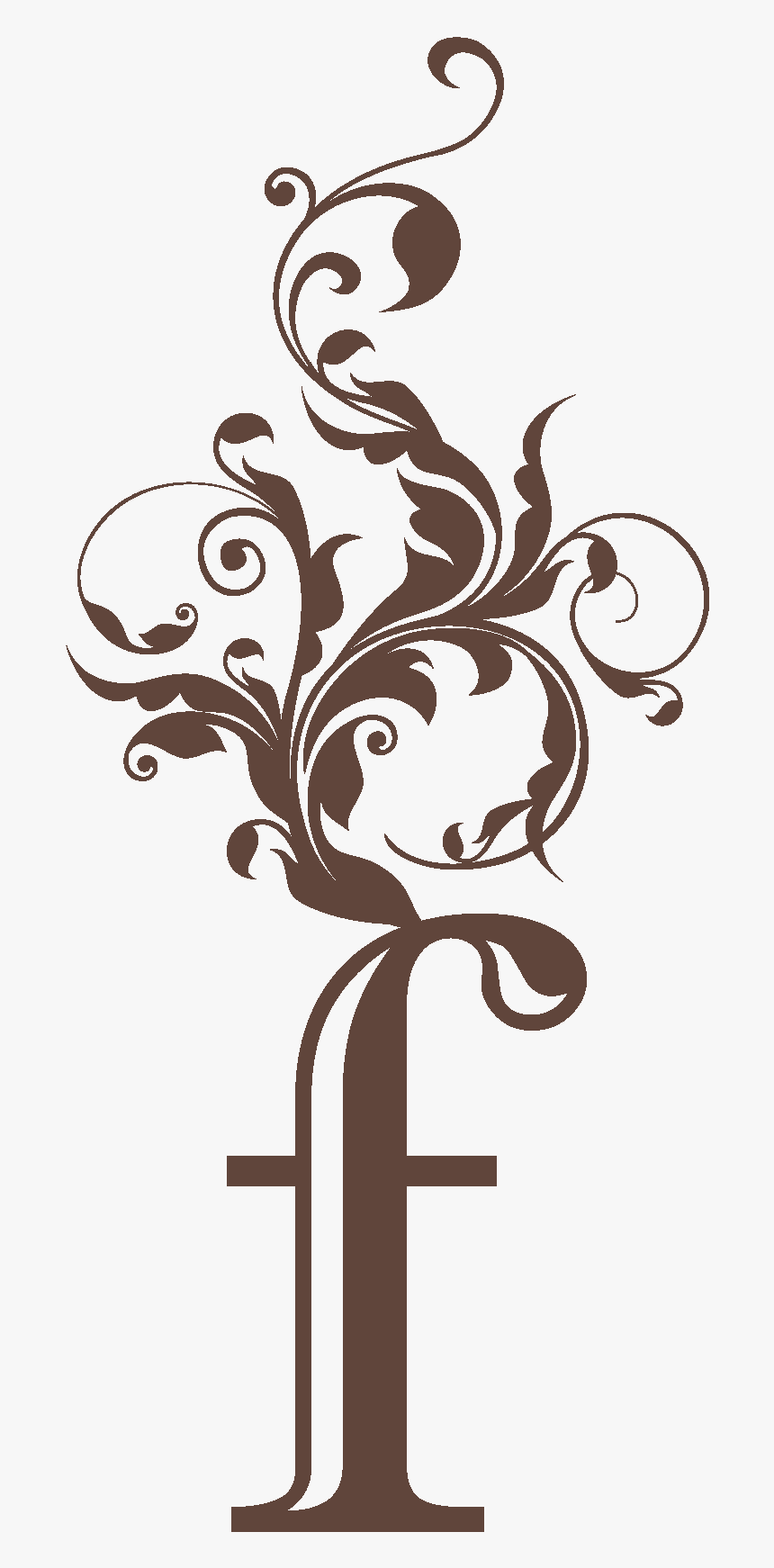 Flourish Logo Brown - Illustration, HD Png Download, Free Download
