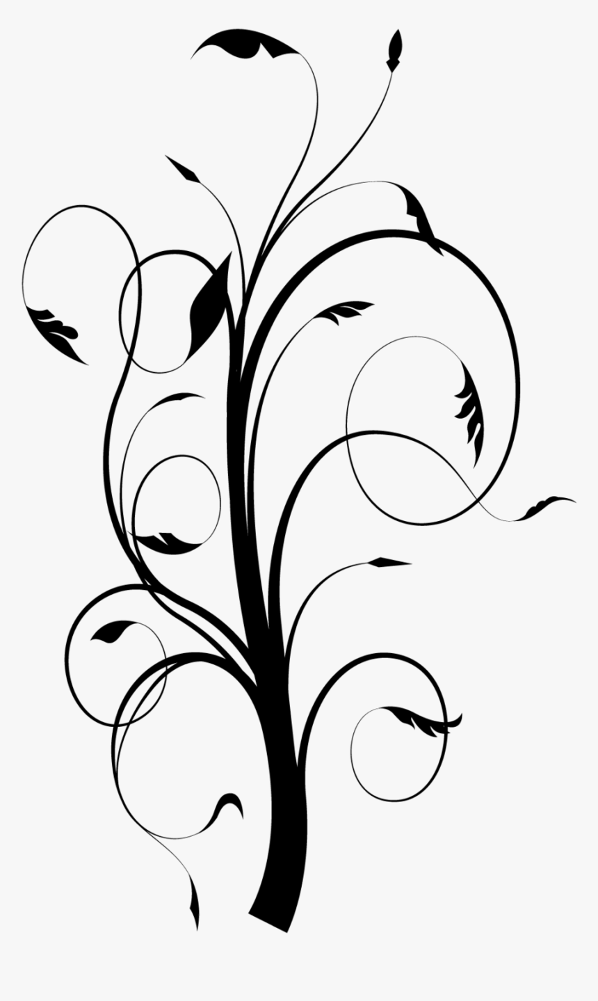 Flourish Png - Clipart Best - Black And White, Transparent Png, Free Download
