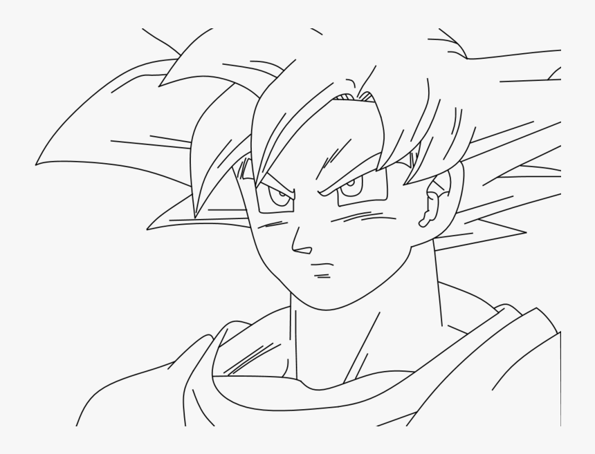 goku super saiyan god drawings easy