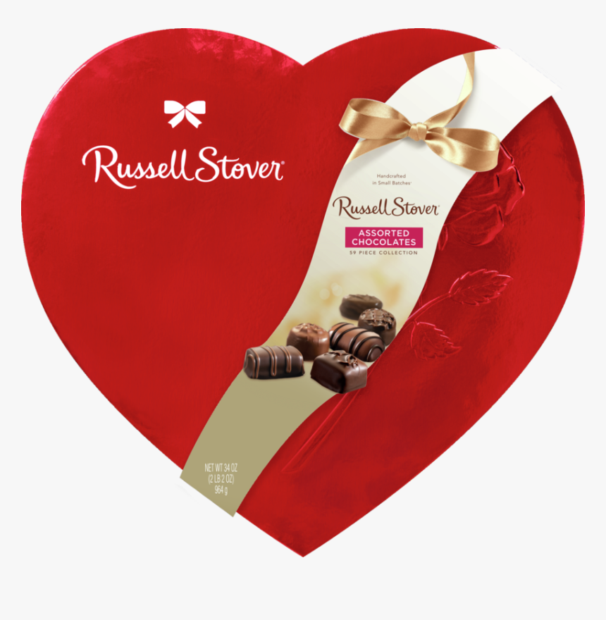 Russell Stover Assorted Fine Chocolates In A Red Foil - Russell Stover Assorted Chocolates 24, HD Png Download, Free Download