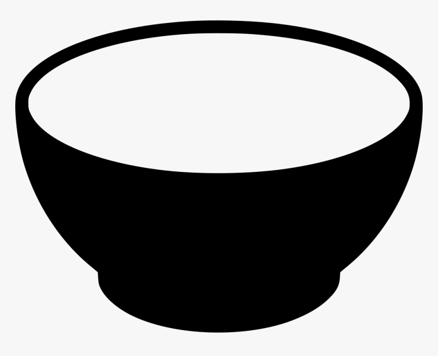 Bowl Icon Png - Bowl Clipart Black And White, Transparent Png, Free Download