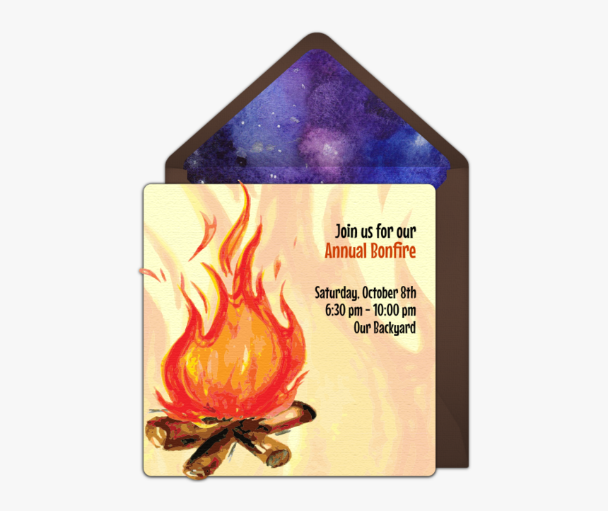 Scouts Campfire Invitation Card, HD Png Download, Free Download