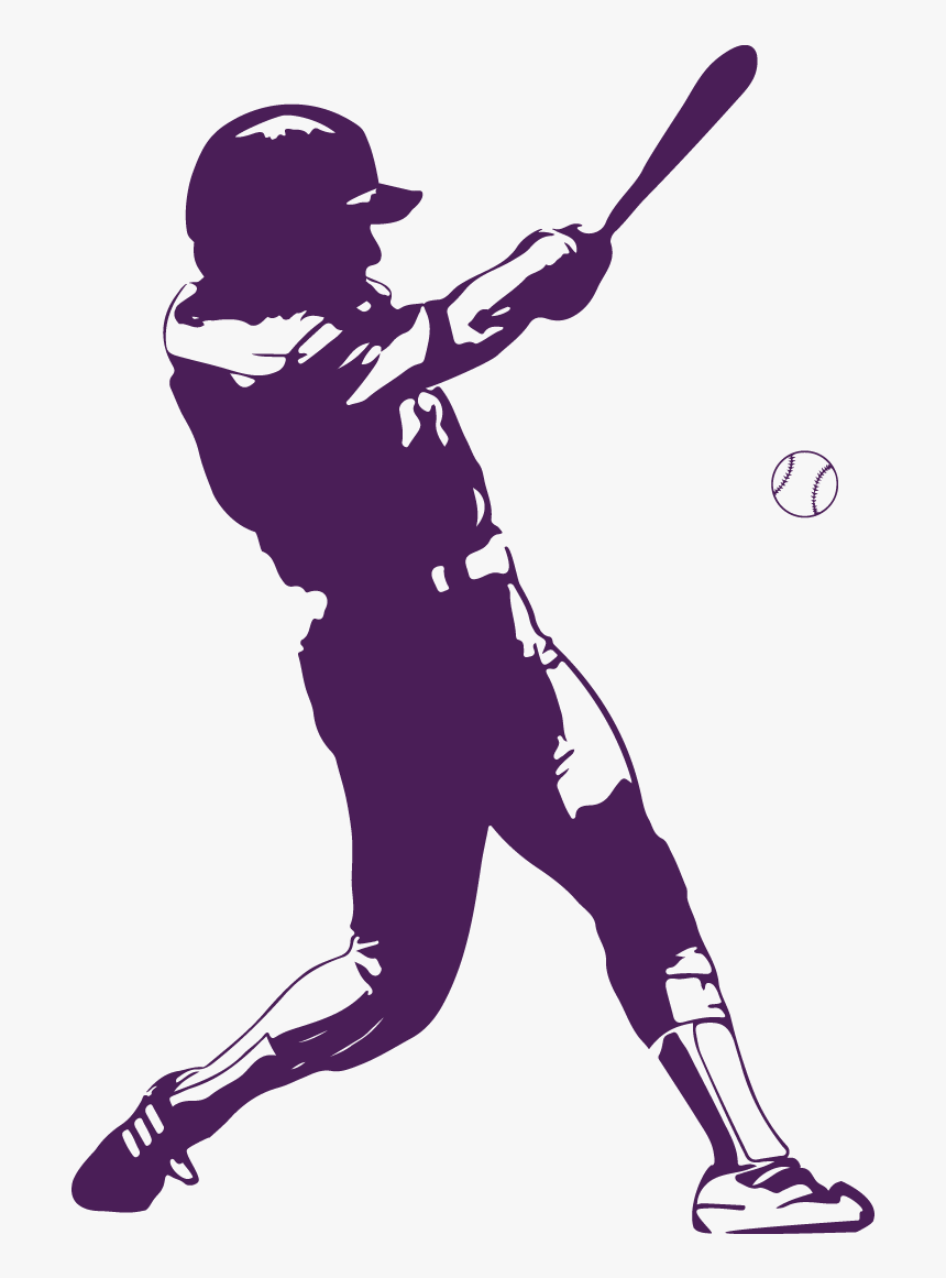 Purple Baseball Player , Png Download - Baseball, Transparent Png, Free Download