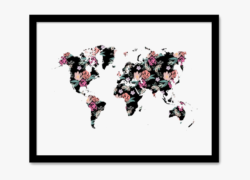 Wall Decor Png Transparent Image - World Map Watercolor Painting, Png Download, Free Download