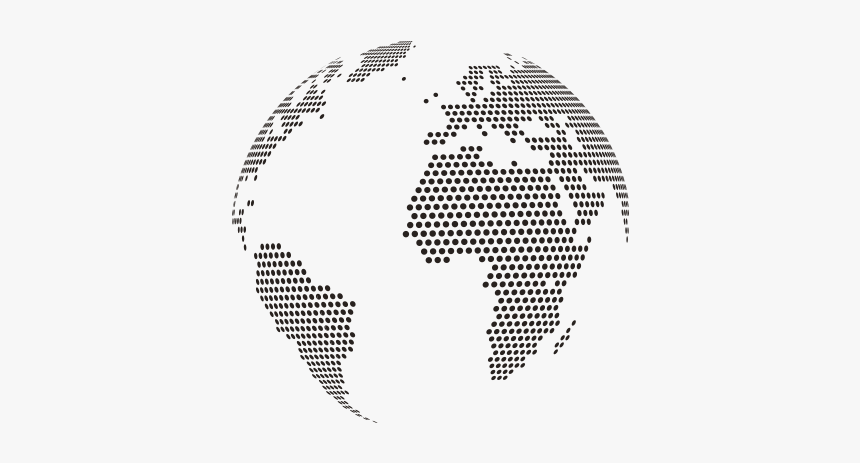 Dotted World Globe Vector Png, Transparent Png, Free Download