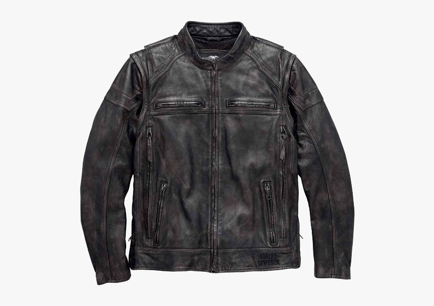 Black Leather Jacket Png Clipart - Harley Davidson Dauntless Jacket, Transparent Png, Free Download