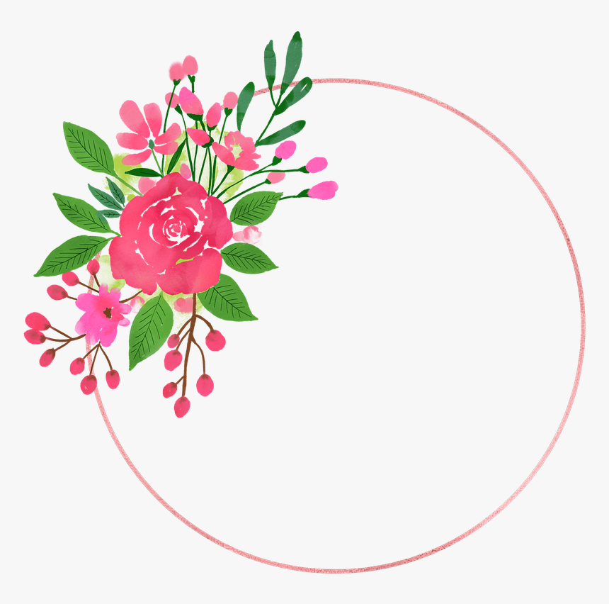 Hd Frame Flowers Png, Transparent Png, Free Download