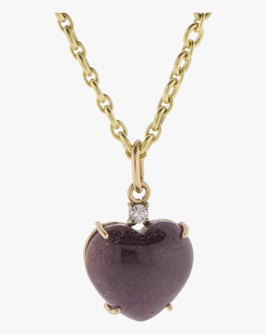 Cabochon Gemstone Heart Necklace, HD Png Download, Free Download