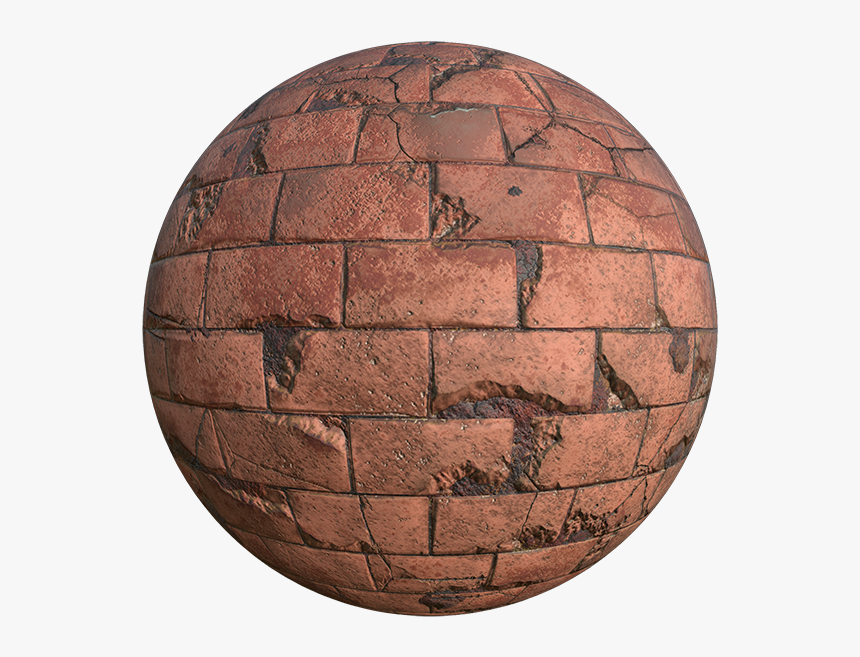 Broken Red Brick Texture With Cracks, Seamless And - Cobblestone, HD Png Download, Free Download