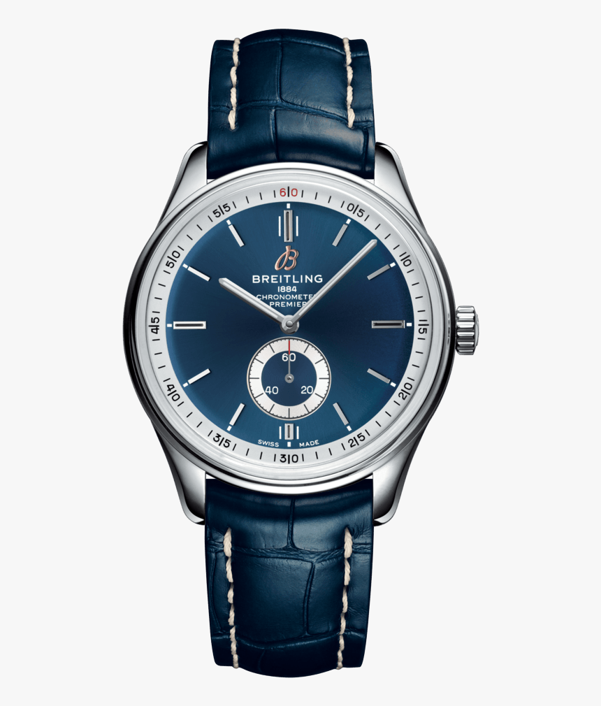 Breitling Premier Automatic 40 Stainless Steel / Blue - Breitling Premier 40 Automatic, HD Png Download, Free Download