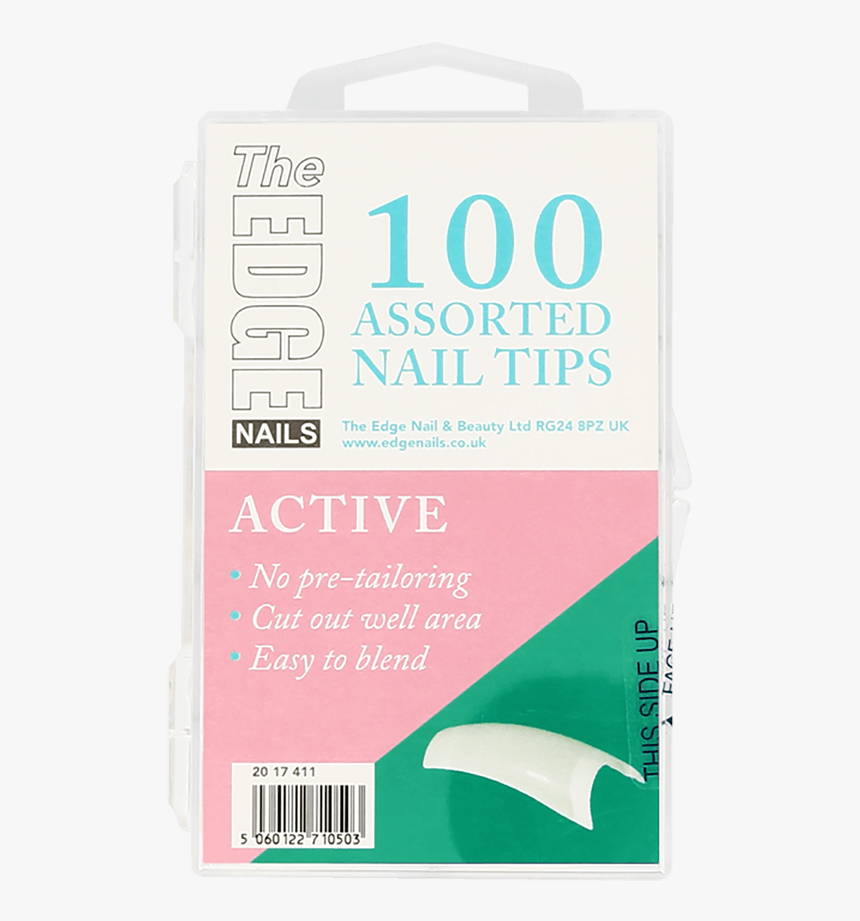 The Edge Nails Active Tips X 100 Assorted - Packaging And Labeling, HD ...
