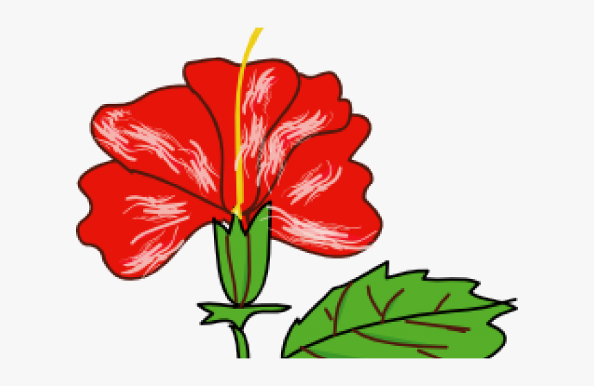 Floral Clipart Single - Gumamela Clipart, HD Png Download, Free Download