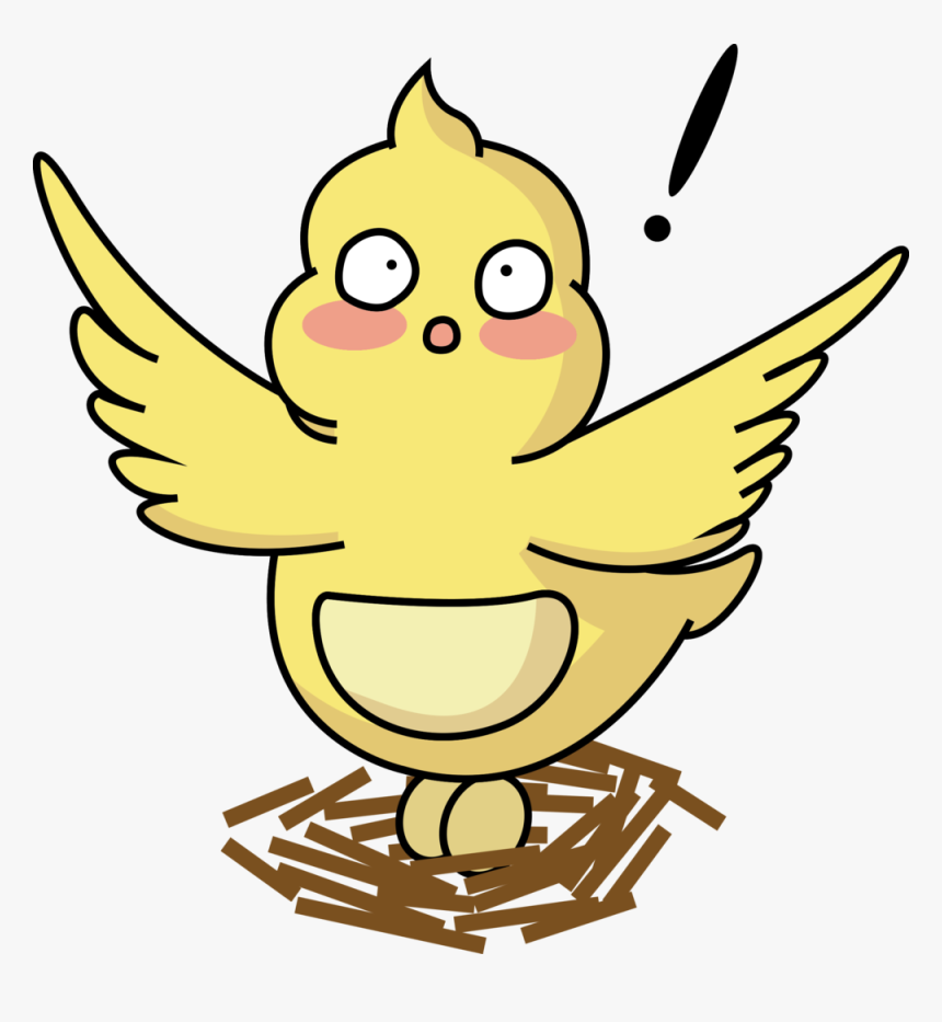 Out Clipart Yellow Chick - Cartoon, HD Png Download, Free Download
