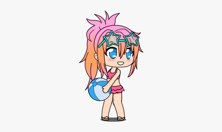 Summer Gacha Life Character Girl, HD Png Download is free transparent png i...