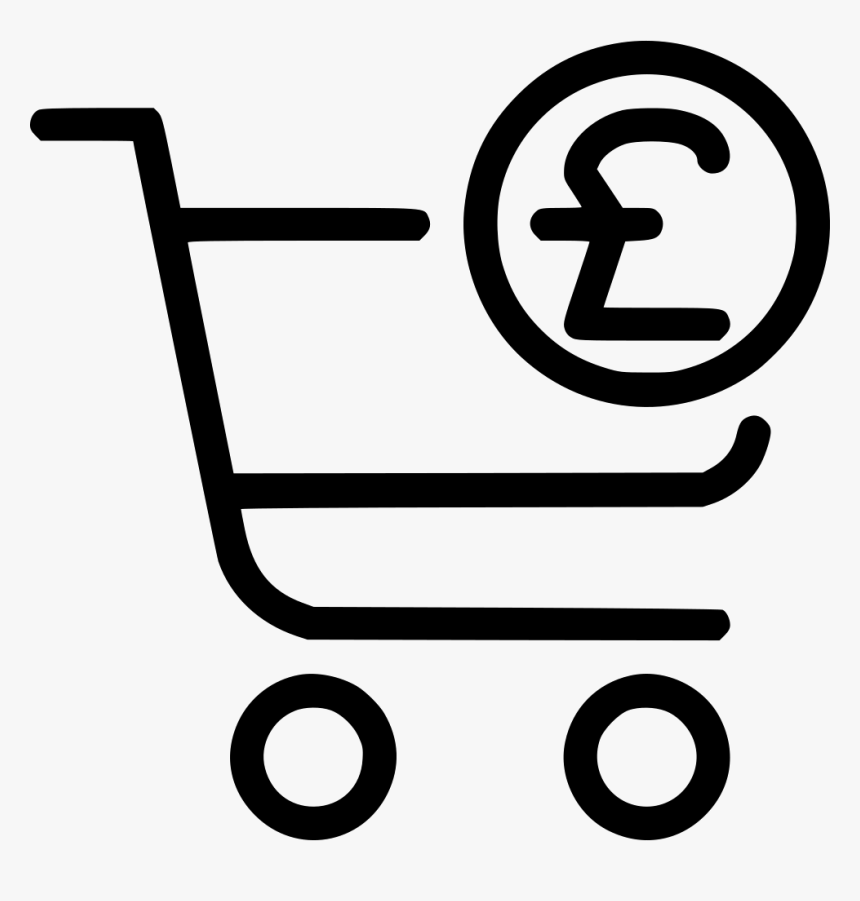 Checkout Pound - Dollar Sign Shopping Cart, HD Png Download, Free Download