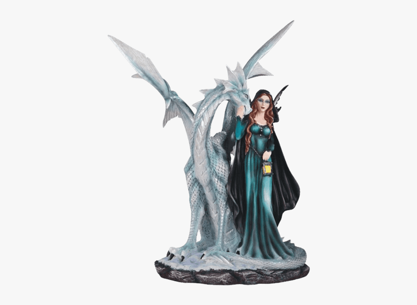 Large Fairy And Dragon Statue, HD Png Download, Free Download