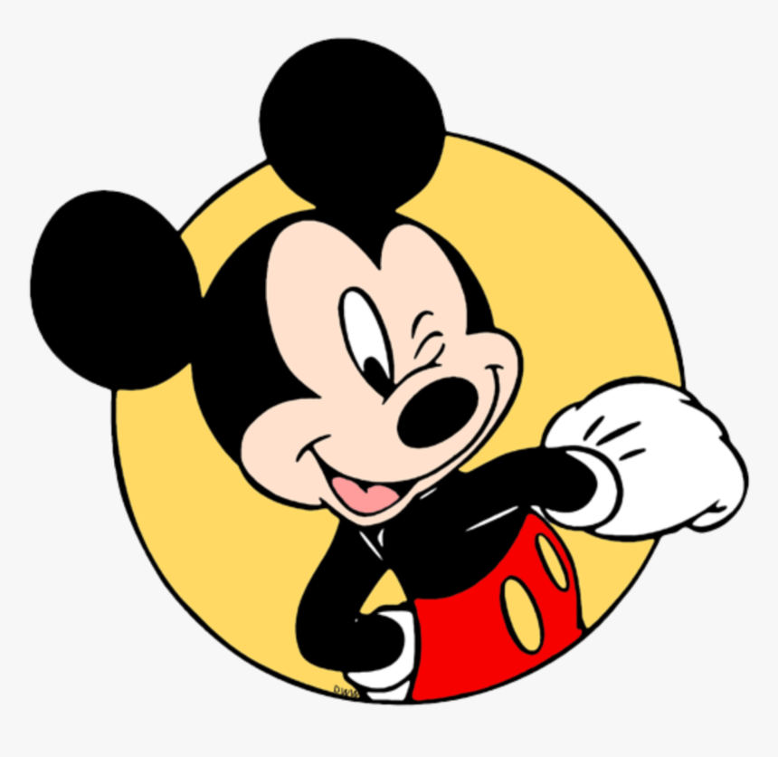 Transparent Cabeza Mickey Png - Mickey Mouse Winking Face, Png Download, Free Download