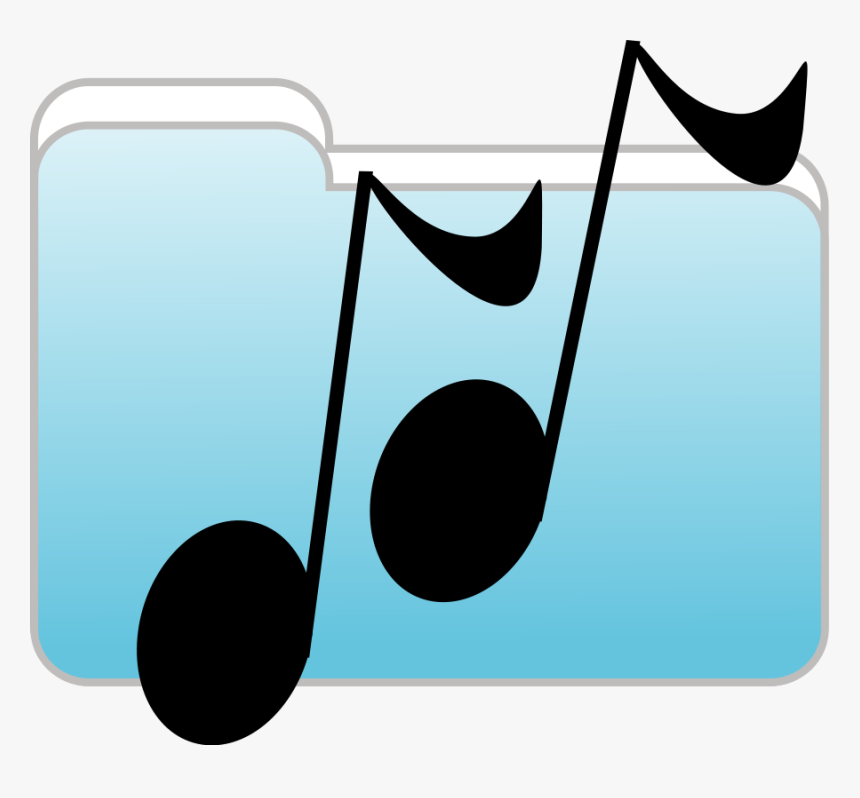 Music Folder Icon Svg Clip Arts - Music Folder Clipart, HD Png Download, Free Download