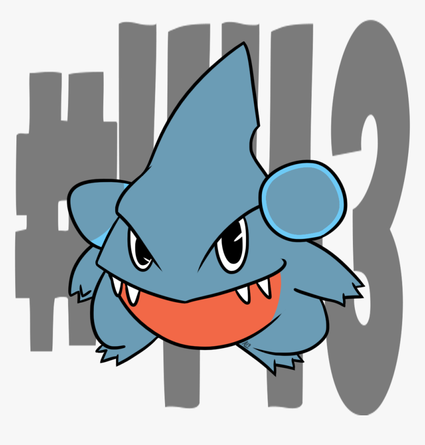 443 Gible - Cartoon, HD Png Download, Free Download