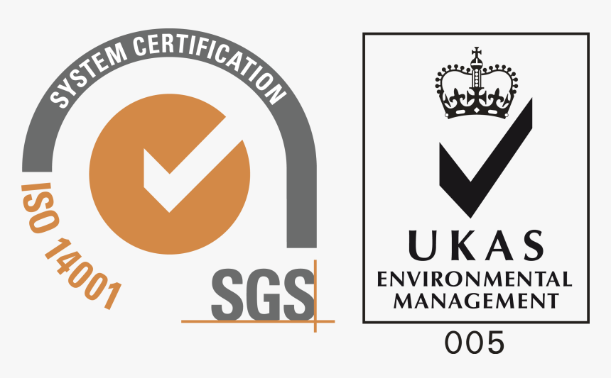 Iso 14001 Logo [sgs Ukas] - Certification Iso 9001 Sgs, HD Png Download, Free Download