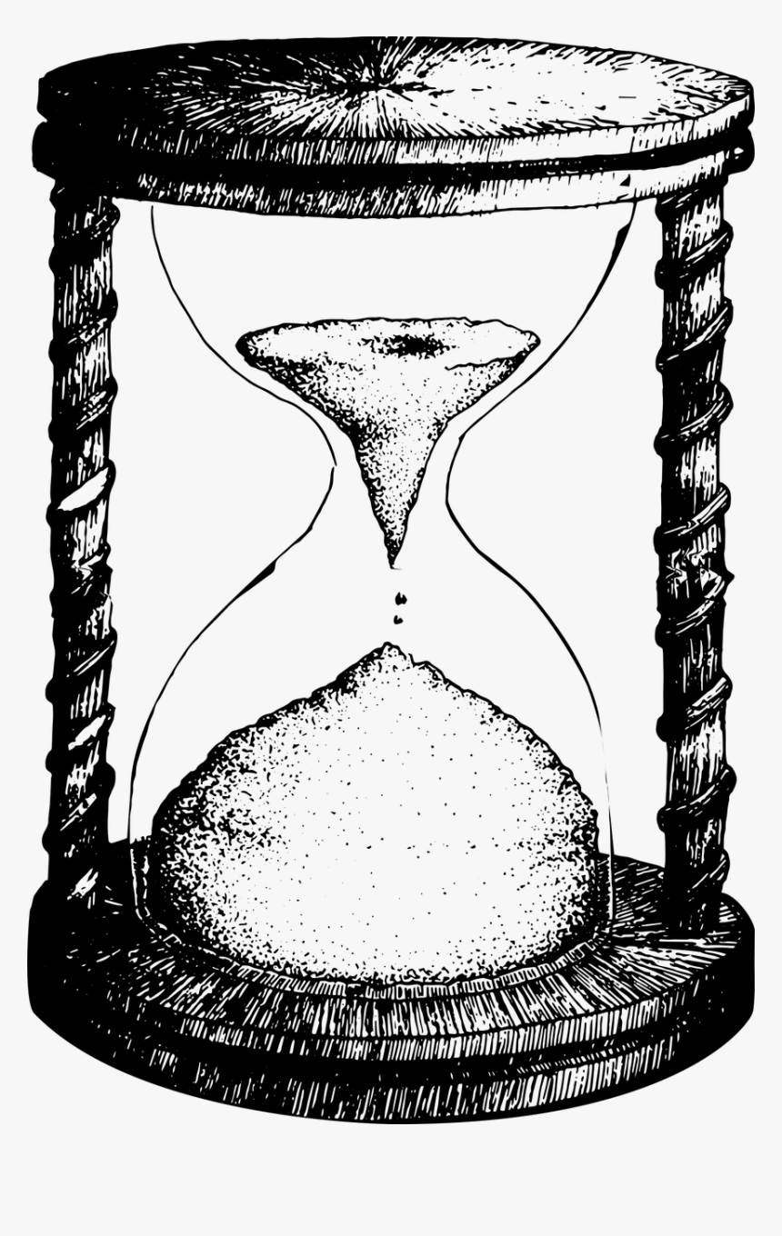 Hourglass Black And White, HD Png Download, Free Download