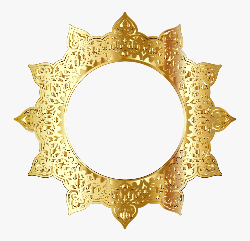 Gold Circle Design Png, Transparent Png, Free Download