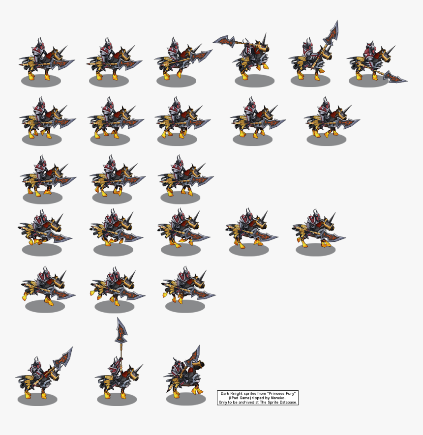 Click To View Full Size - Rpg Knight Sprite Sheet, HD Png Download, Free Download