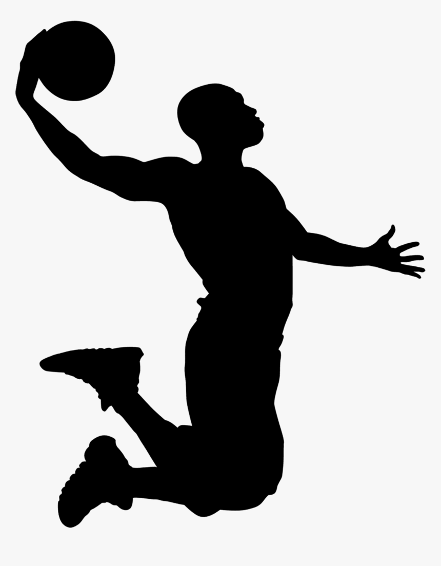 Silhouette Basketball Player Png, Transparent Png, Free Download