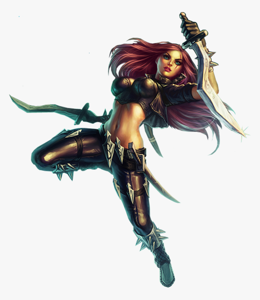 Classic Katarina Splashart New Png Image - Katarina Png, Transparent Png, Free Download