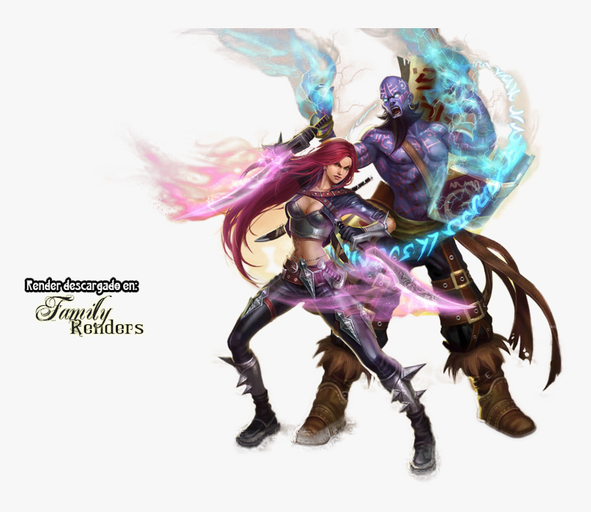 Png-katarina Y Ryze - Pregnant League Of Legends Characters, Transparent Png, Free Download