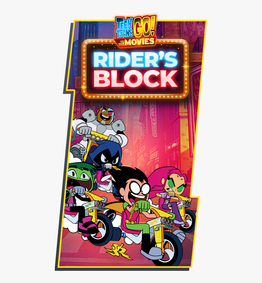 Teen Titans Go To The Movies Riders Block Game, HD Png Download, Free Download