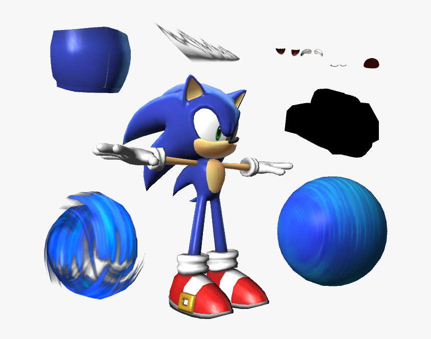Download Zip Archive - Sonic Colors Sonic Model, HD Png Download, Free Download