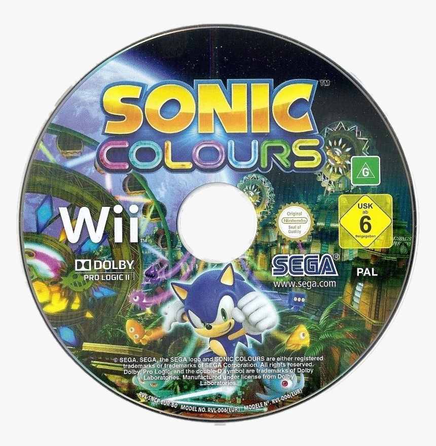 Sonic Colors Wii Disc, HD Png Download, Free Download