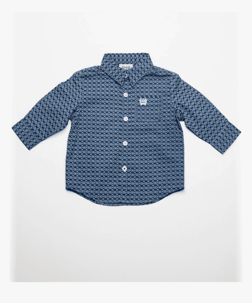 Cinch® Toddler L/s Blue Print Button Down Shirt"
 - Blouse, HD Png Download, Free Download