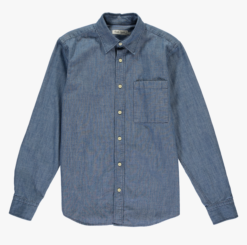 Mason Chambray Shirt With Back Print - Button, HD Png Download, Free Download