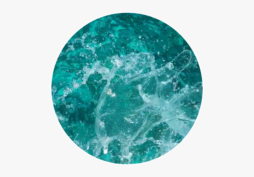 #fundo #azul #agua #mar #oceano - Circle, HD Png Download, Free Download
