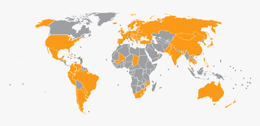 Fon Wifi World Locations - Map Of The World Clipart, HD Png Download, Free Download