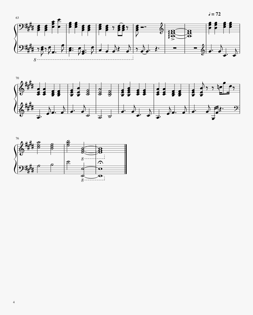 Bloody Stream Piano Sheet, HD Png Download, Free Download