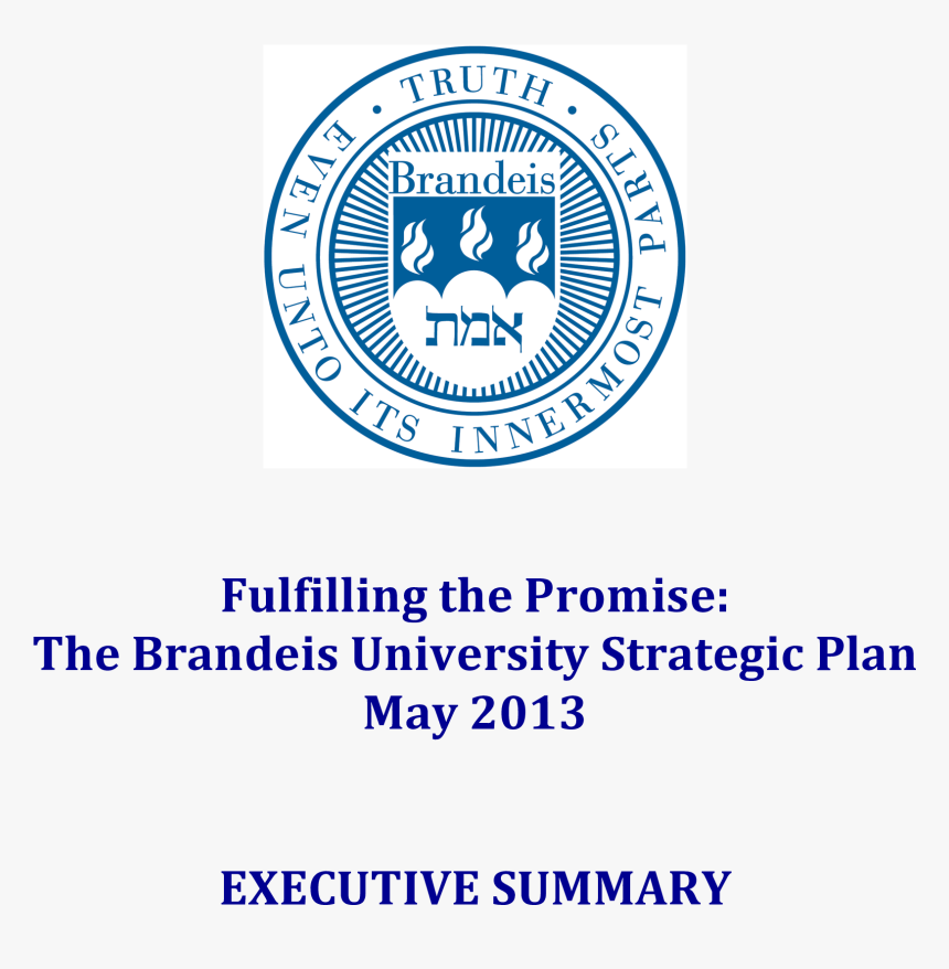 Strategic Plan Executive Summary Main Image - Brandeis University, HD Png Download, Free Download