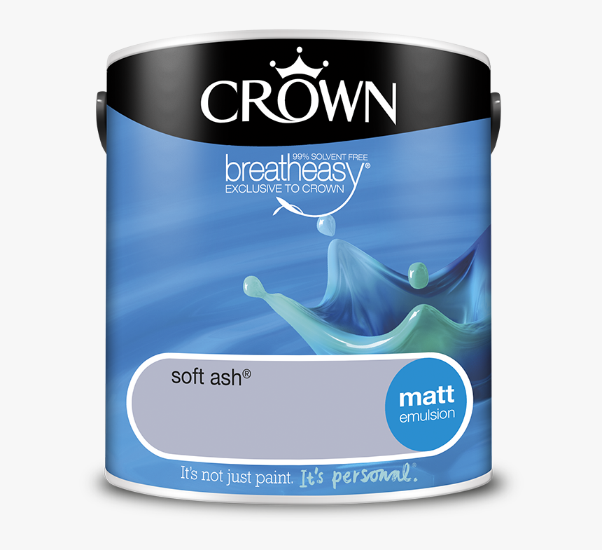 Crown Breatheasy Matt Emulsion Paint 2.5l, HD Png Download - kindpng