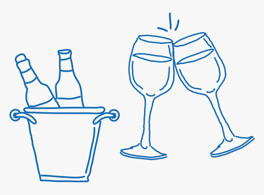 Wine Glass Doodle, HD Png Download, Free Download