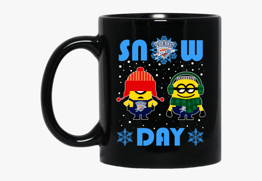 Minion Oklahoma City Thunder Mug Snow Day Snowflake - Sweater, HD Png Download, Free Download