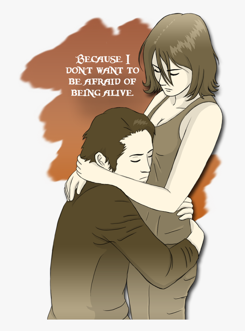 Glenn And Maggie By Silverhyena - Walking Dead Glenn And Maggie Fan Art, HD Png Download, Free Download