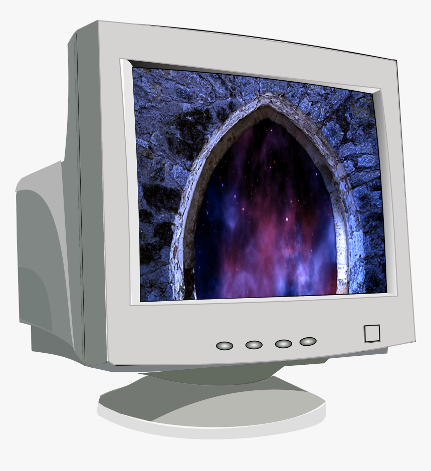 Doorway To Space - Crt Monitor Transparent Background, HD Png Download, Free Download